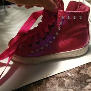 Pink sneakers